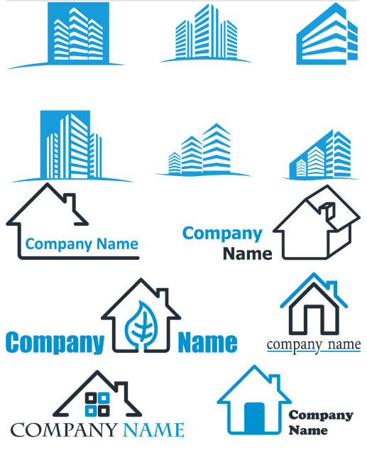 Real Estate Logotypes Vector Material