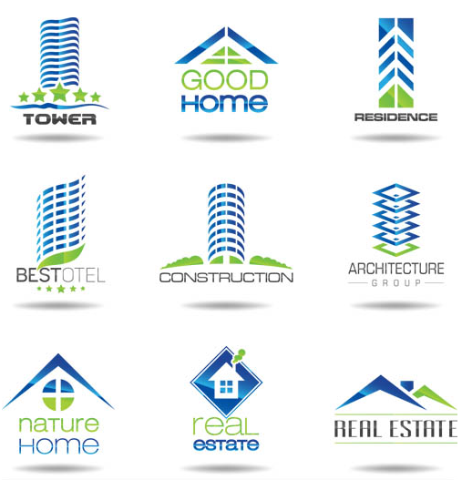 Real Estate Logotypes 6 vector material