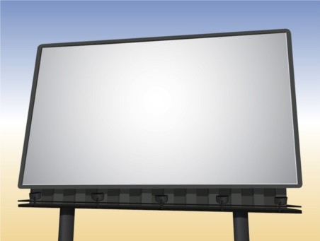 Realistic Billboard set vector