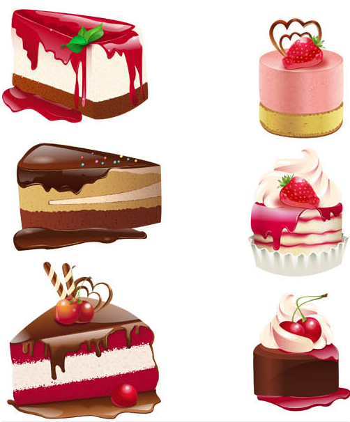Cute Cartoon Birthday Cake Slice Icon 15738492 PNG