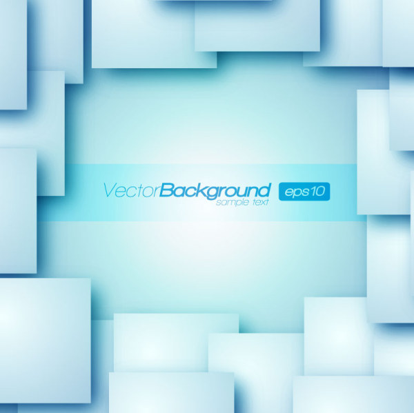 Rectangle squares 3d background 1 creative vector