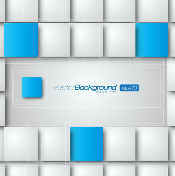 Rectangle squares 3d background 2 creative vector