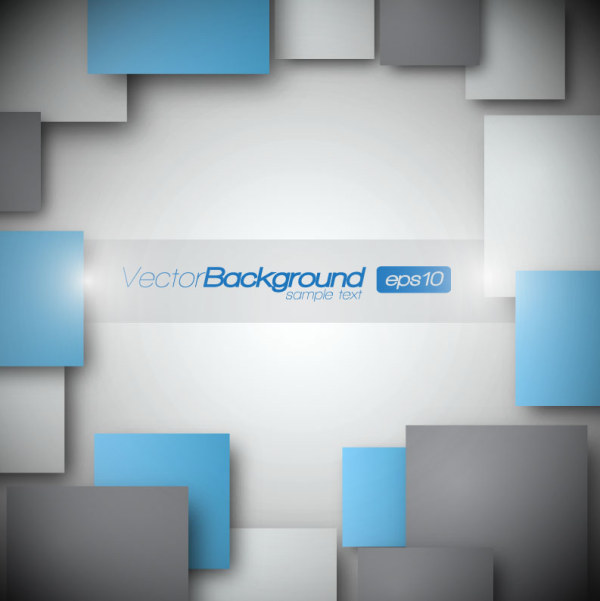 Rectangle squares 3d background 3 creative vector