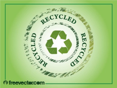 Recycling Badge vector