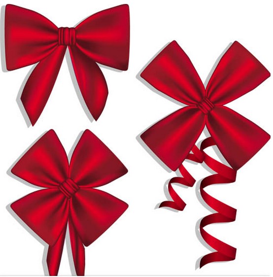 Red Ribbons set vector