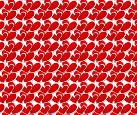 Red hearts vector seamless pattern vector
