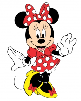 Red minnie mouse Free vector