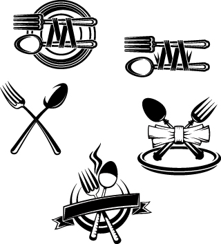 Restaurants logos 2 vector