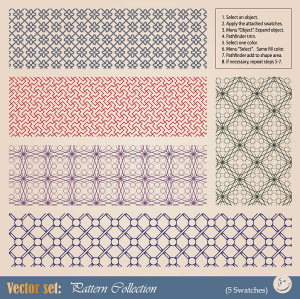 Retro Decorative pattern 3 vector