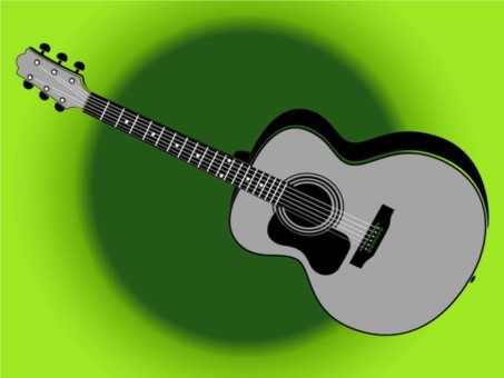Retro Guitar Illustration vector