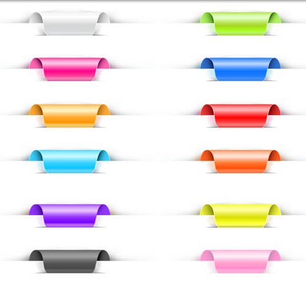 Ribbons and Tags vector