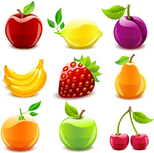 Ripe Fruits free vector