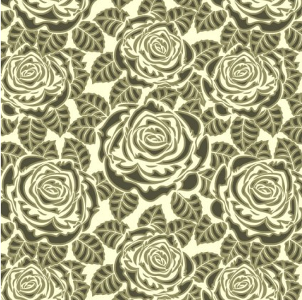 Rose pattern background 01 vector
