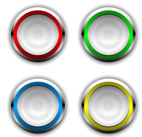 Round Buttons graphic vectors material