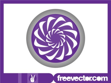 Round Floral Logo vector set