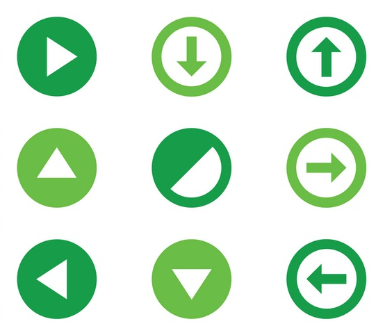 Round Icons Graphics vectors material