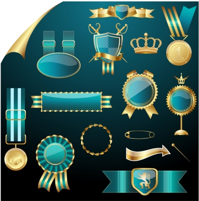 Royal label badge Free Illustration vector