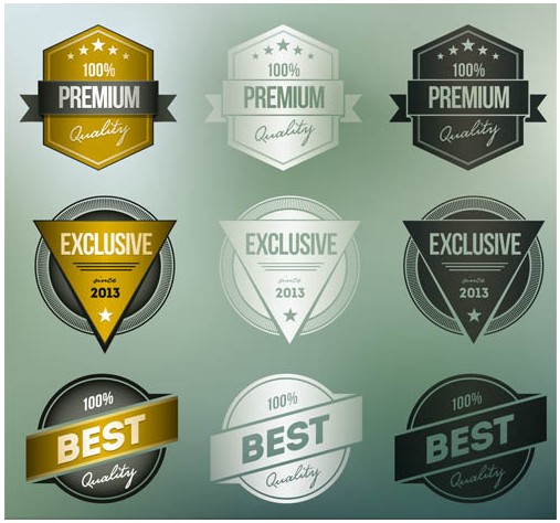 Sale Round Labels vector