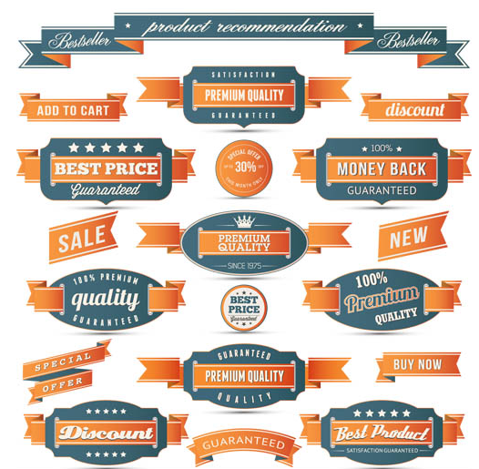 Sale Stickers graphic vector