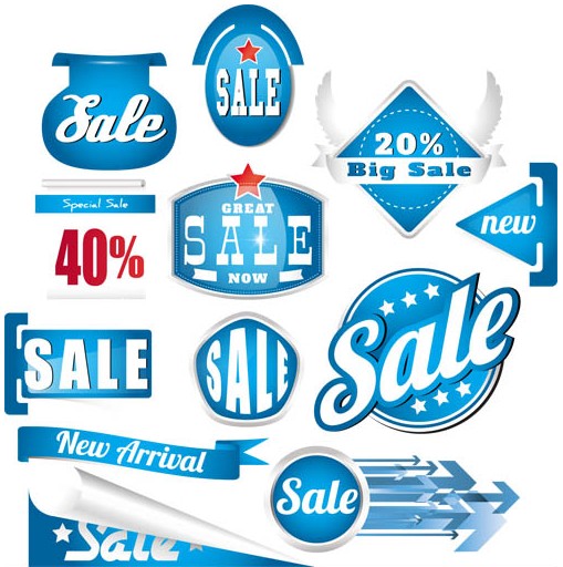 Sale Tags graphic set vector