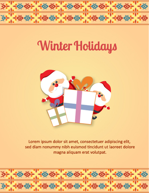 Santand gift background 4 vector