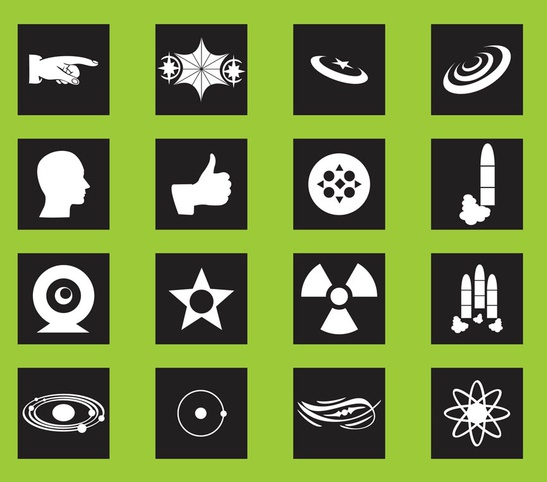 Science Icons Graphics art vector graphics