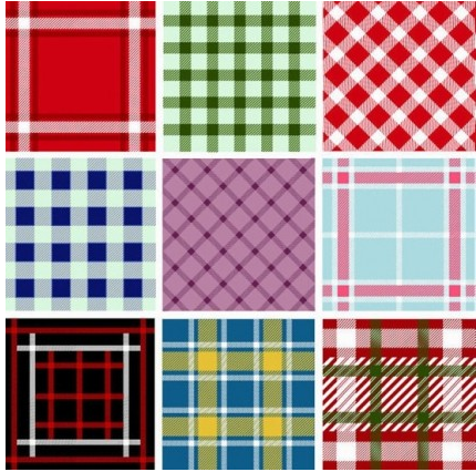 Seamless Plaid Patterns art vectors graphic