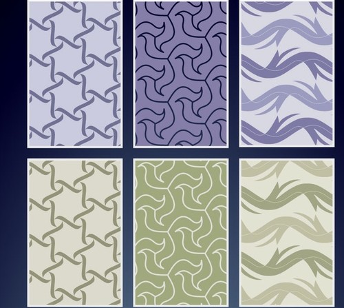 Seamless Textile Vector Patterns set