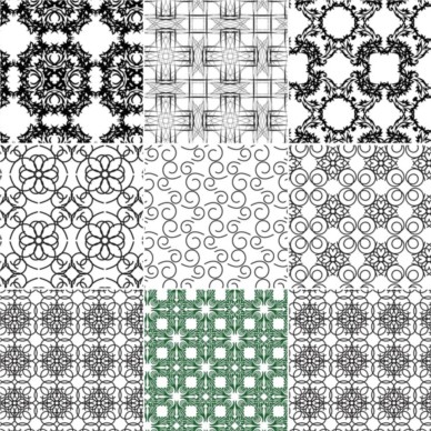 Seamless Patterns vectors graphics