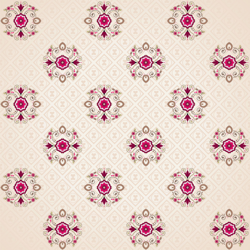 Seamless pattern floral 2 vector