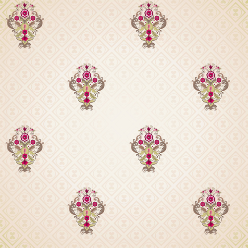 Seamless pattern floral 7 vector