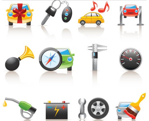 Service Icons free vector