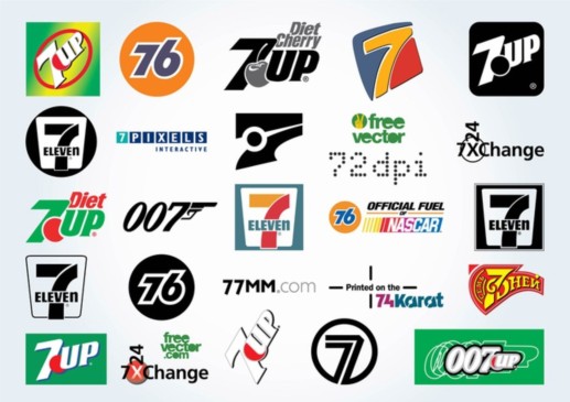 Seven Logos vector graphics