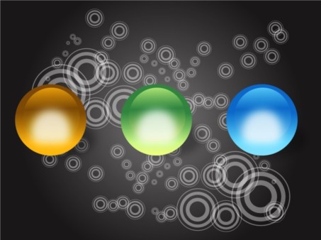 Shiny Balls background vector