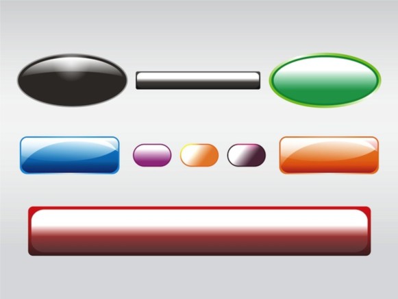 Shiny Buttons Clip Art vector