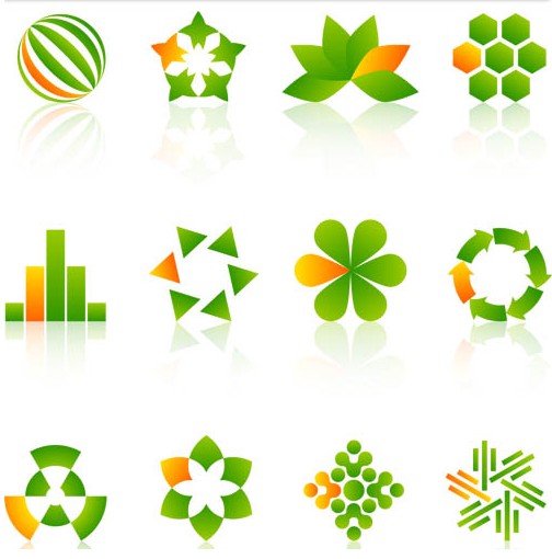 Shiny Color Different Logo vector graphics