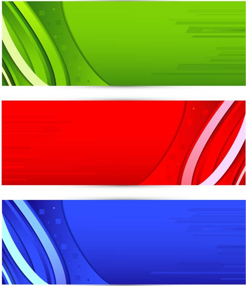Shiny Colorful Banners art vector design free download
