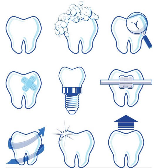 Shiny Dental Logo vector