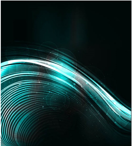Shiny Waves Backgrounds vector