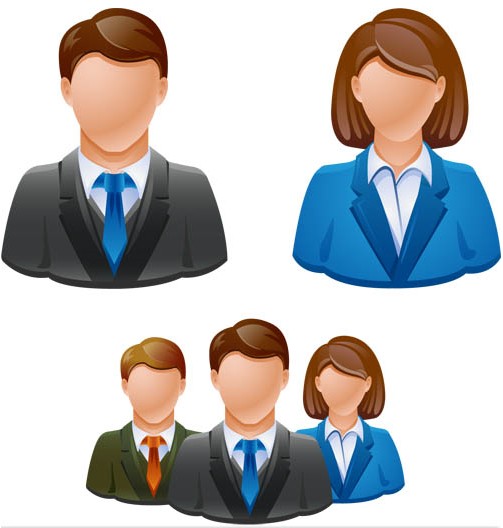 Shiny Workers Icons vectors graphic