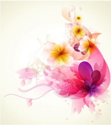 Shiny colorful flower background 2 vector