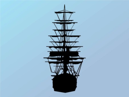 Ship Silhouette design vectors