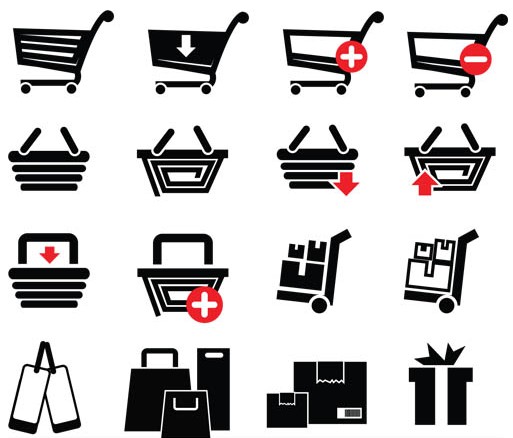 Shopping Icons vector