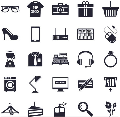 Shopping Icons Set vector