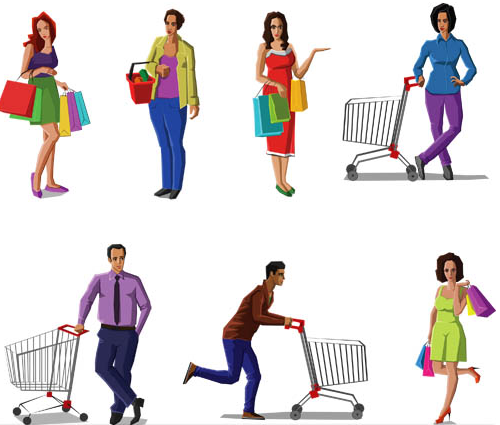 Shopping Set 2 vector