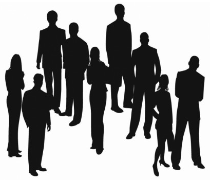 Silhouettes Business People vector