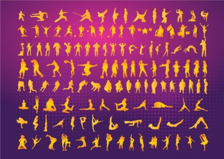 Silhouettes Clipart vector
