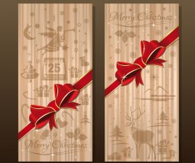 Silk fabric with pattern of Christmas symbols vector