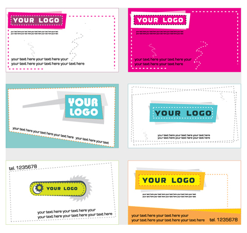 Simple Business card vector graphics