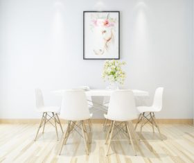 Simple home display interior decoration Stock Photo 04